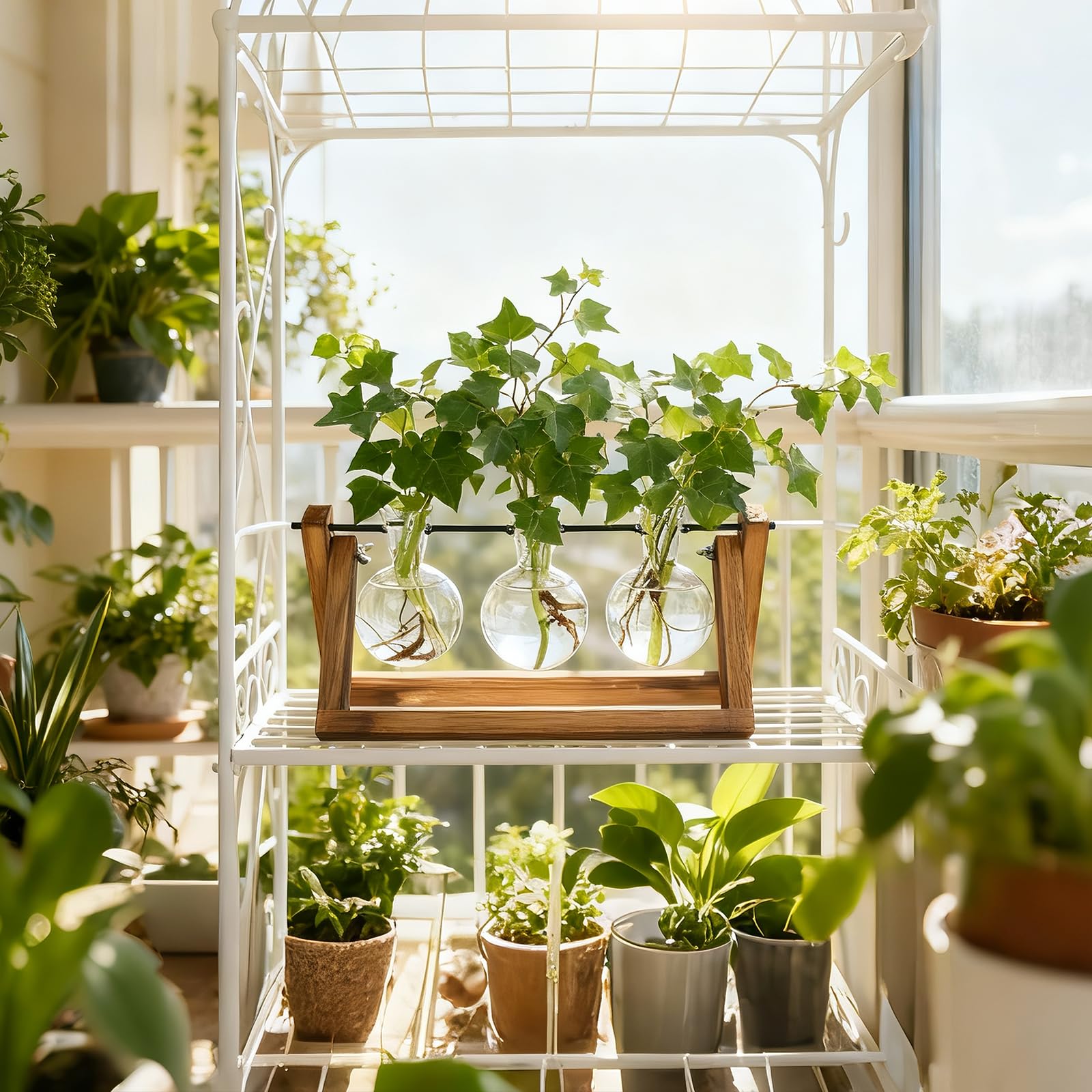 Renmxj plant display on windowsill using natural light