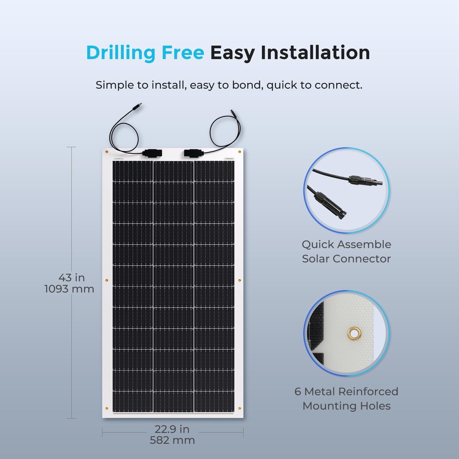 Renogy 100W flexible panel features ultra-thin lamination
