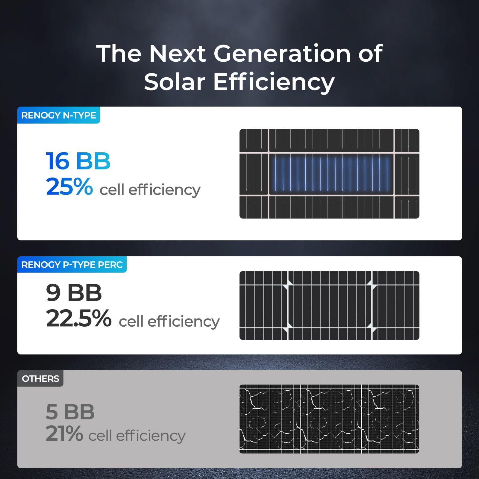 Renogy 175W panel showing low degradation and long-term reliability.