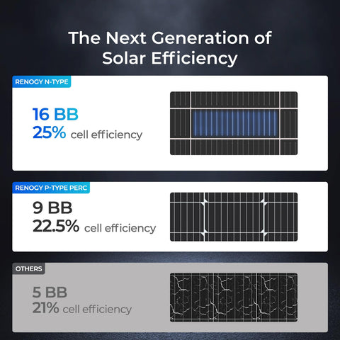 Renogy 175W panel showing low degradation and long-term reliability.