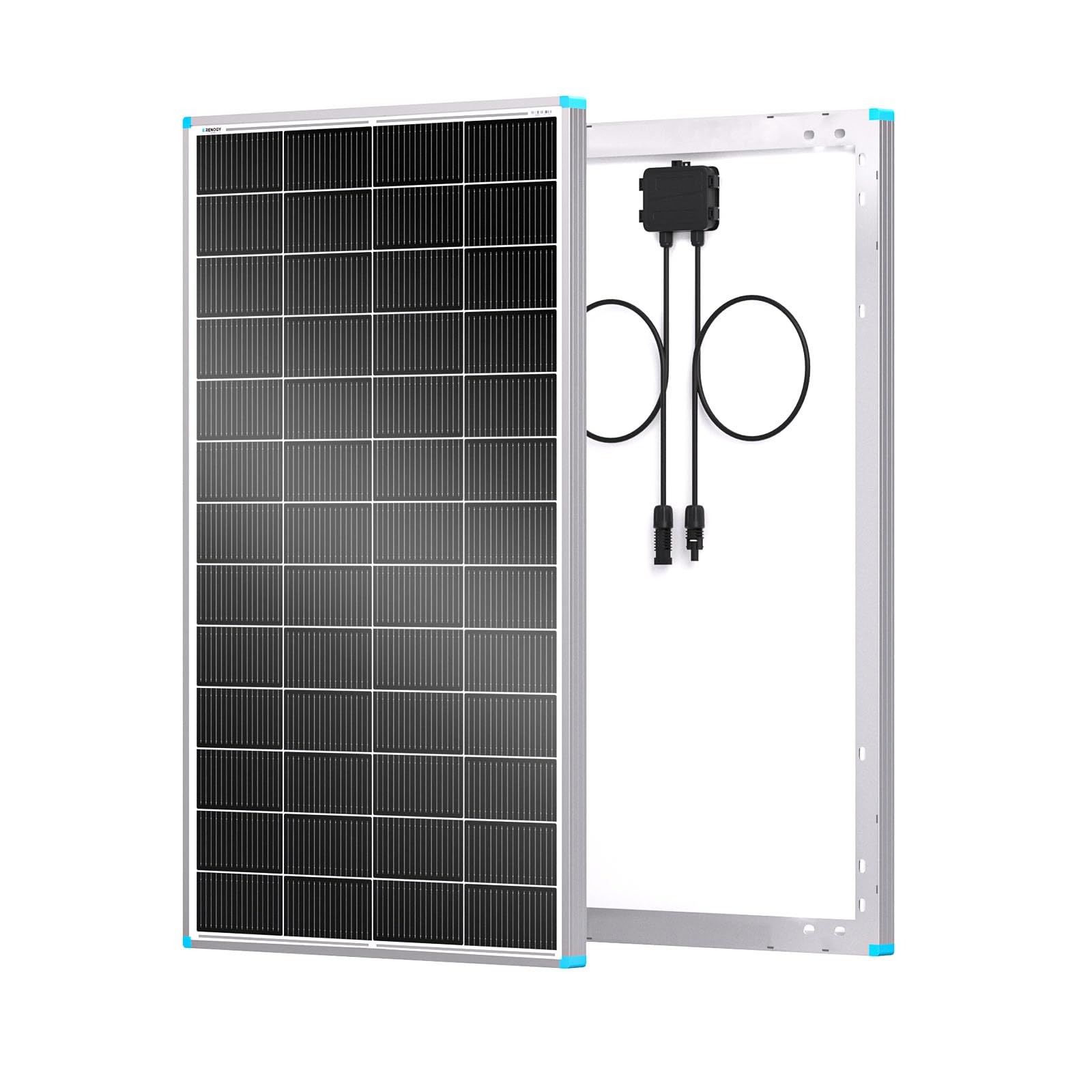 Renogy 200W N-Type compact panel on van roof for space-saving power