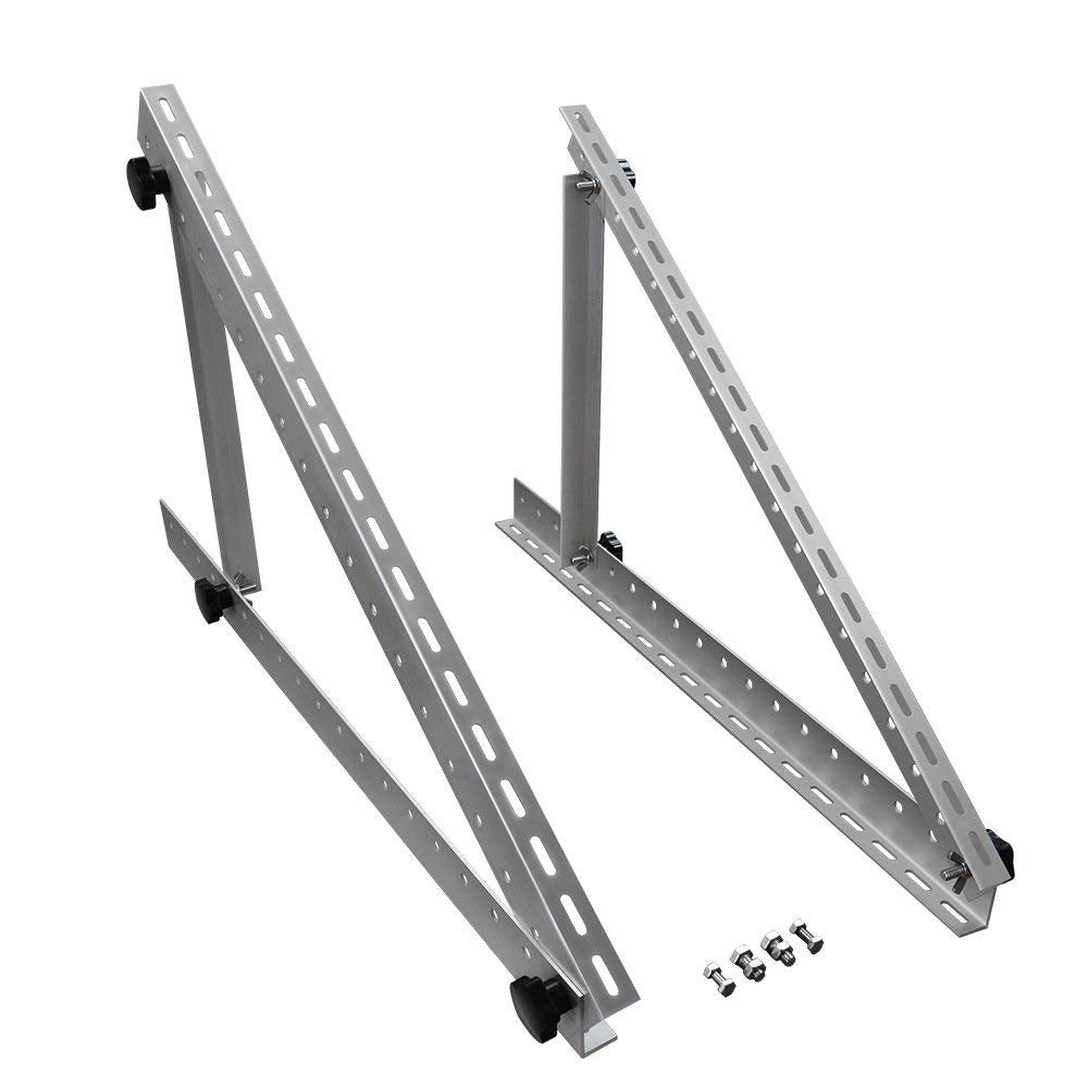 Renogy 28in mounting system with hardware kit visible for quick assembly and installation