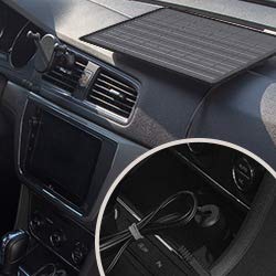 Renogy application scenarios showing boats, SUVs, and RVs keeping batteries topped.