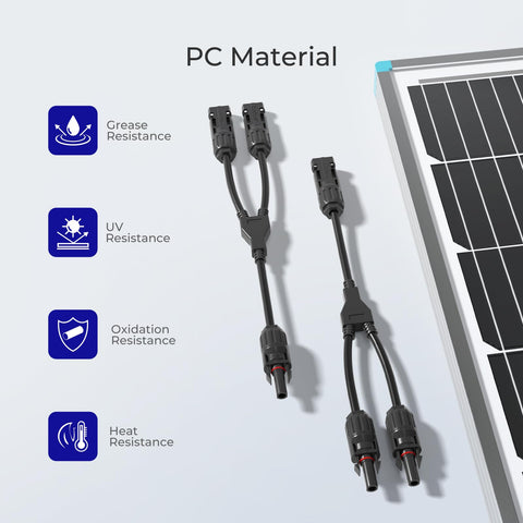 Renogy easy-lock mechanism allows secure connection and quick setup
