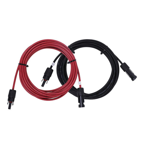 Renogy female end connector for easy panel-to-controller connections.
