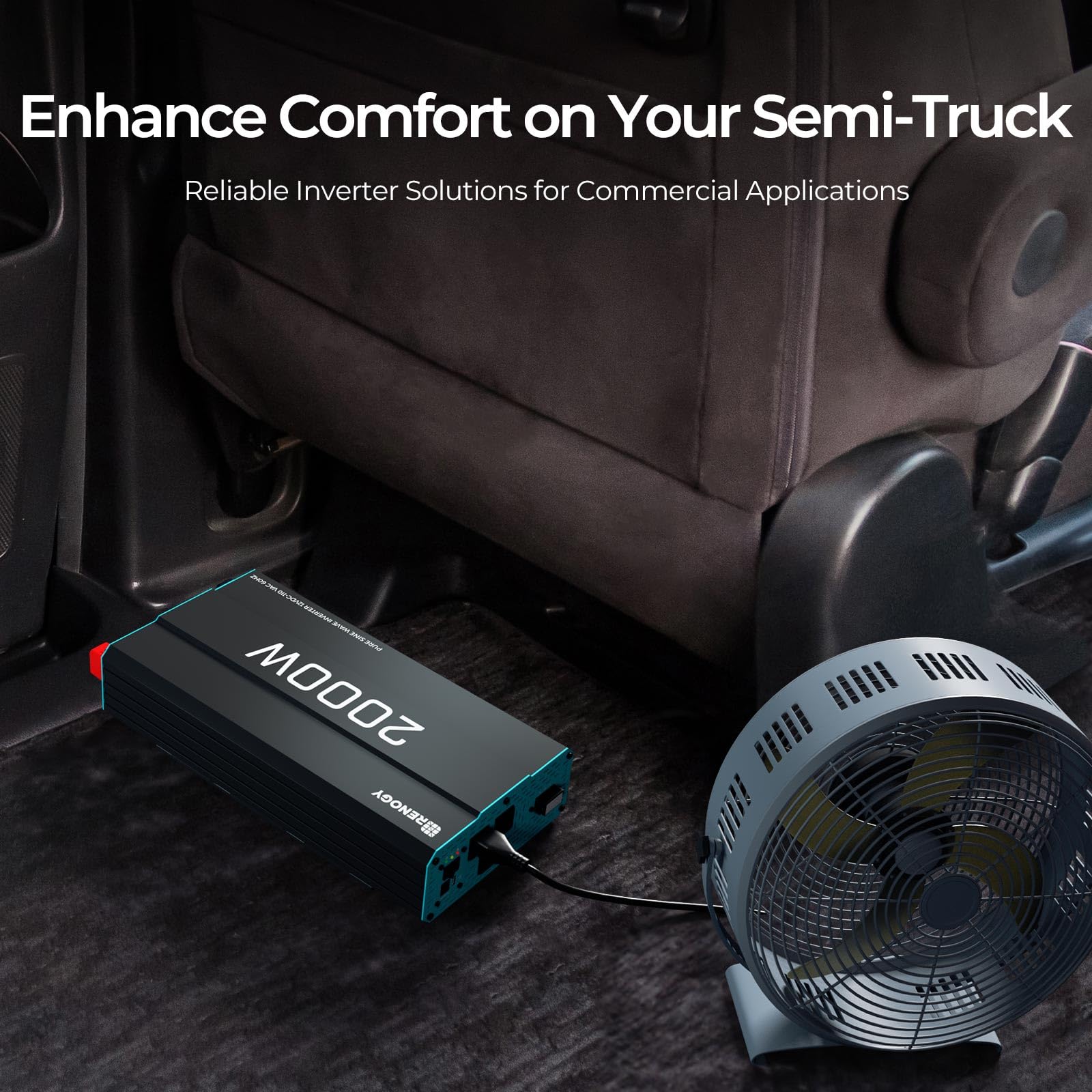 Renogy P2 compact design fits tight spaces in RVs and trucks