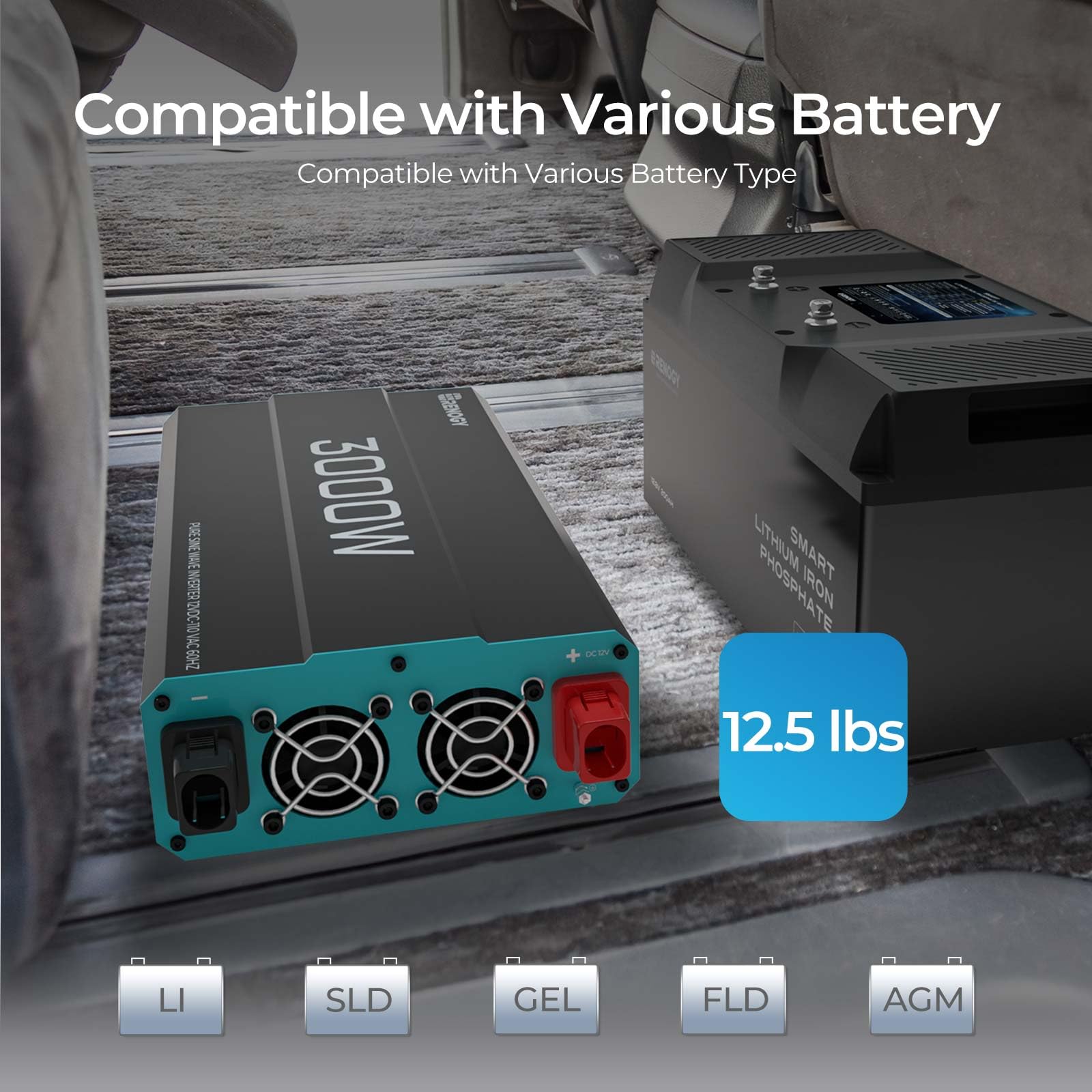 Renogy Inverter P2 remote wired controller demonstrates easy control.