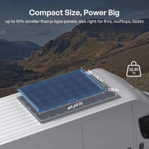 Renogy ShadowFlux 200W panel encapsulation close-up signals long-term reliability