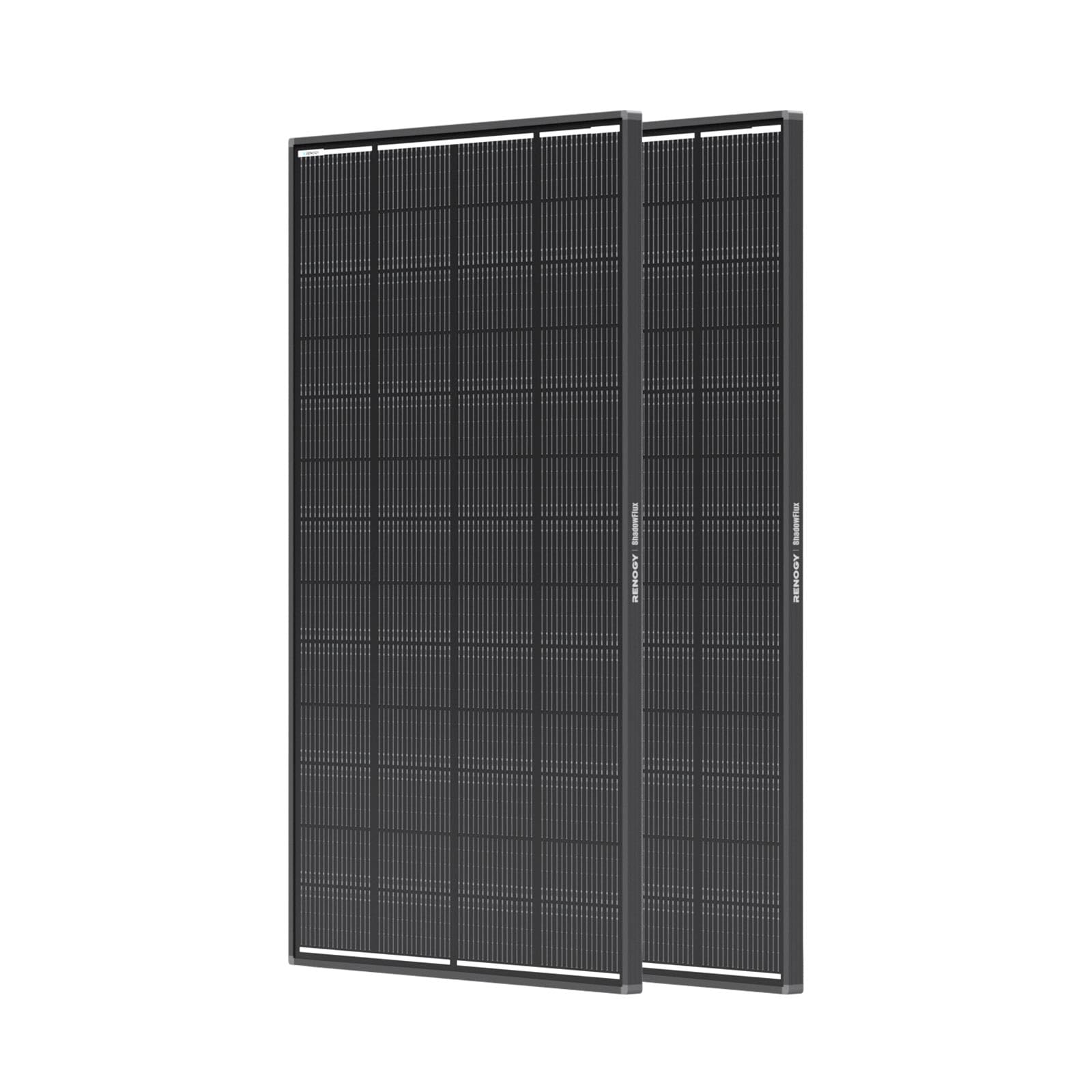 Renogy ShadowFlux anti-shading technology boosts power in shade.