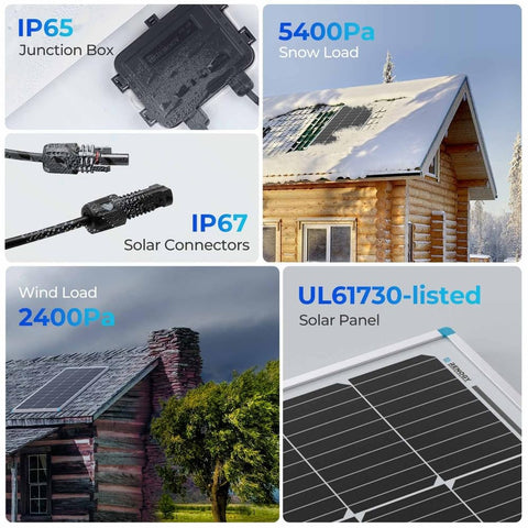 Renogy tray cables neatly connect panels for reliable power flow