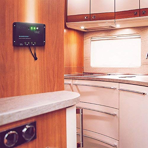 Renogy Wanderer Li 30A easy tool-free DIN rail mounting for quick install.