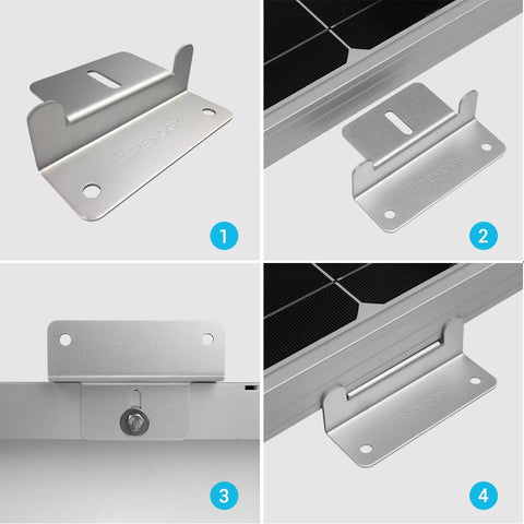 Renogy Z-Brackets for 50 to 150W panels offer quick off-grid mounting