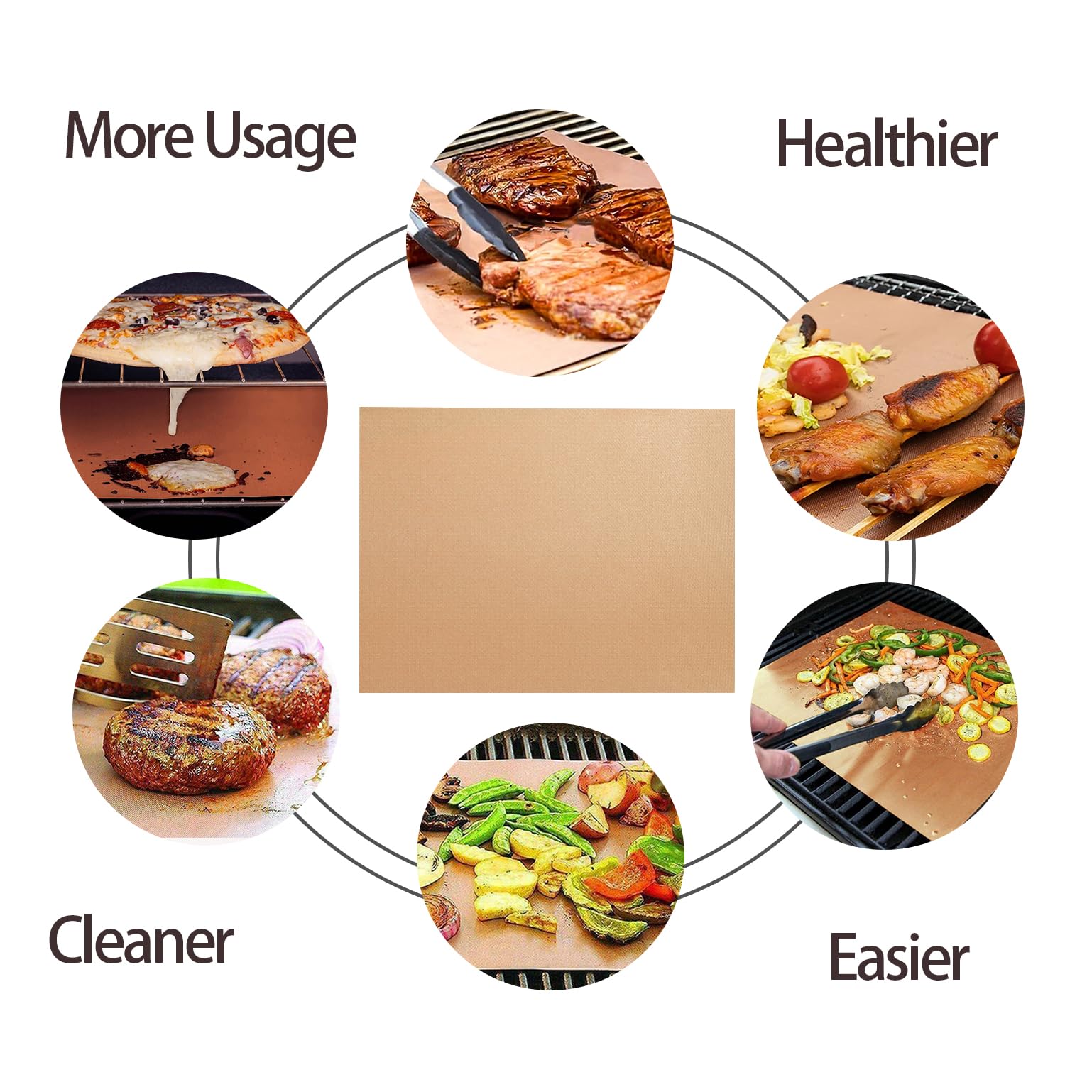 Renook dishwasher-safe grill mats simplify post-cook cleanup outdoors