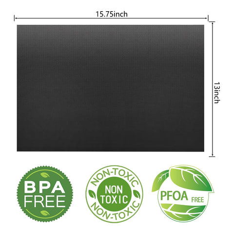 Renook grill mats cut-to-fit showing versatile sizing for pans and grills.
