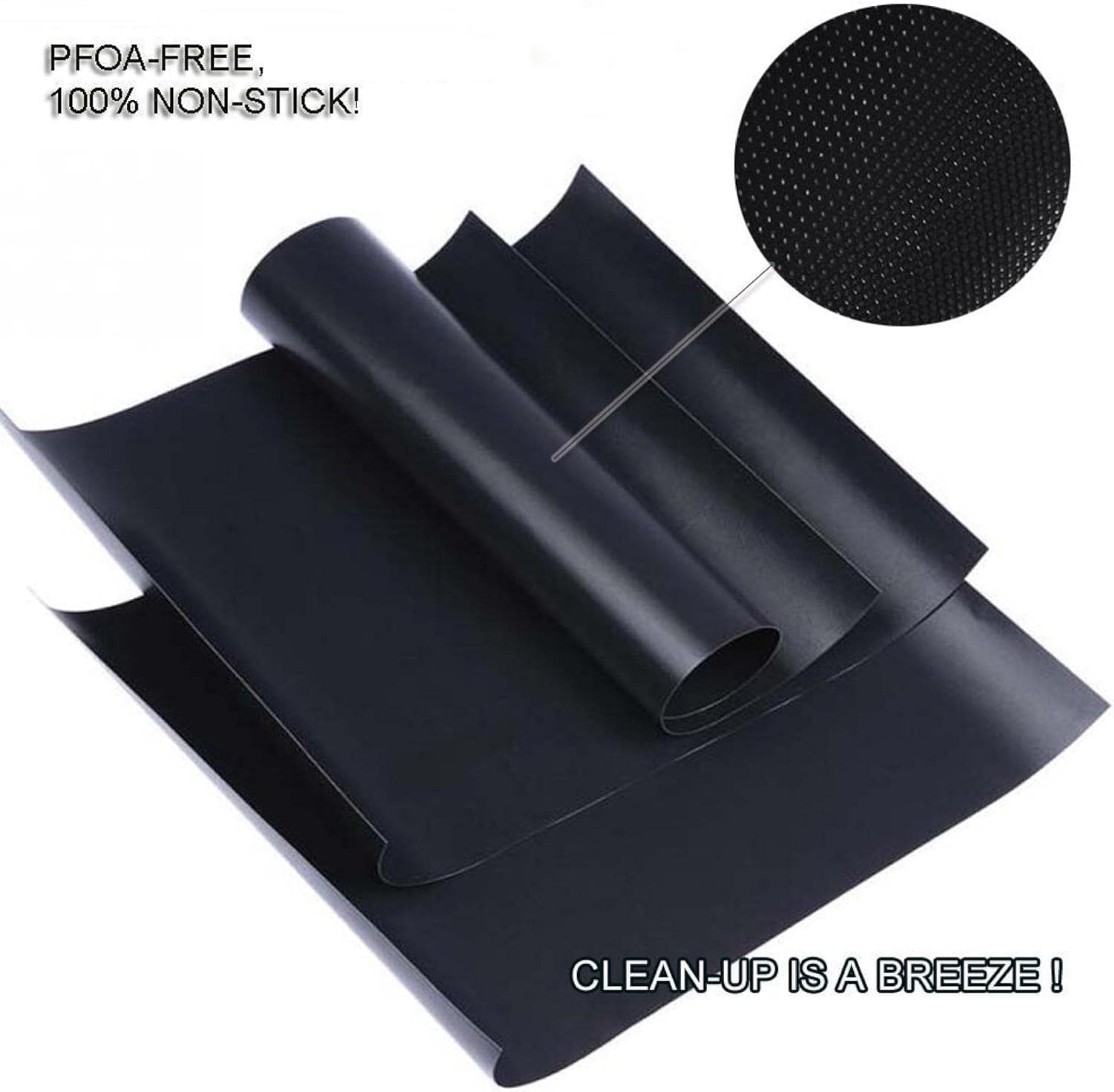 Renook grill mats on grill demonstrating food stays on grate and easy cleanup.
