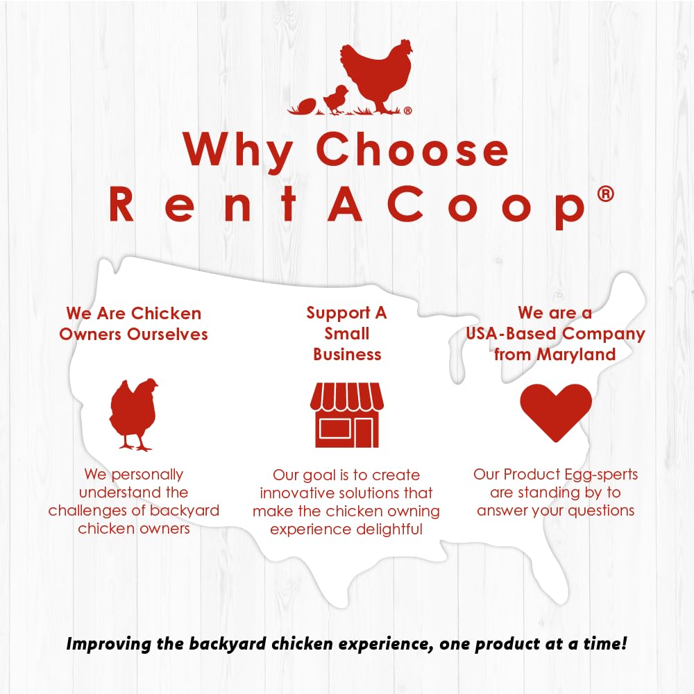 RentACoop compact setup illustrates versatile placement inside or outside the coop.
