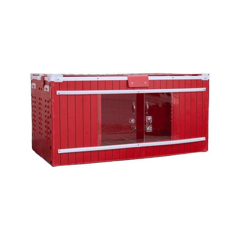 RentACoop Big Red Barn Brooder folded for compact storage and easy transport
