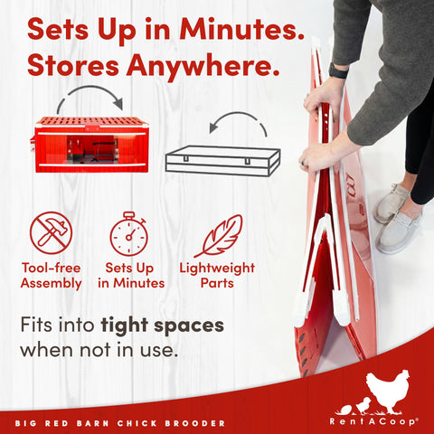 Lightweight design enables easy setup and relocation