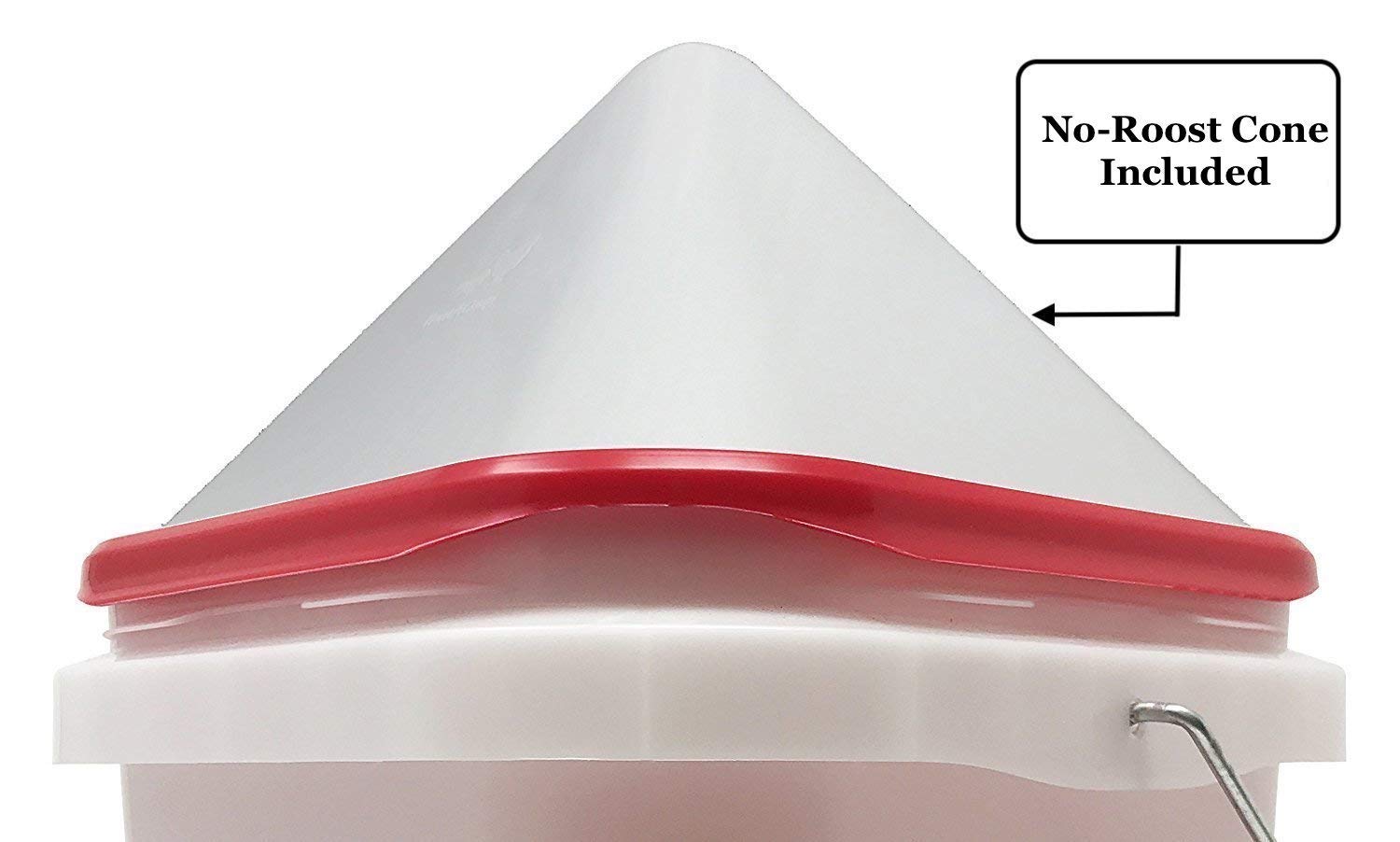 RentACoop BPA-free plastic bucket waterer for safe, durable use