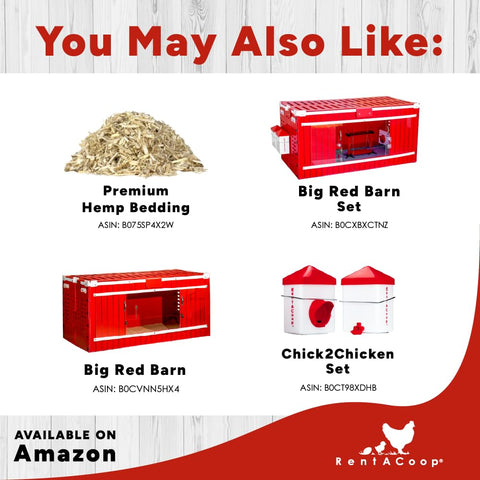 RentACoop chick swing design enables easy assembly and quick cleaning.