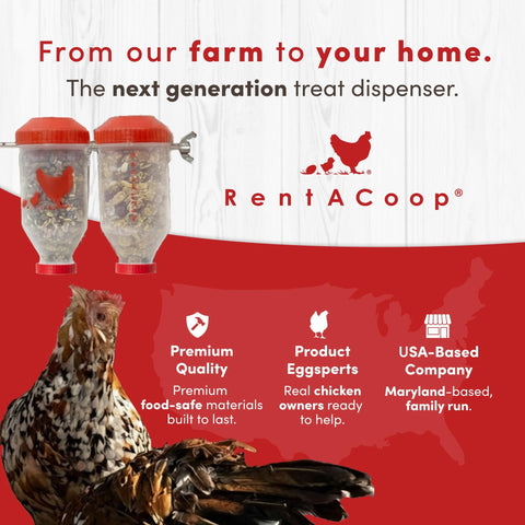 RentACoop rod and wingnut highlight durable assembly for year-round use