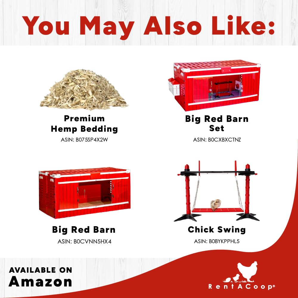 Chick-friendly setup supports birds from 1 week old.