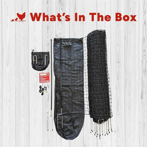 RentACoop complete kit includes stakes, guylines, and repair kit for easy setup
