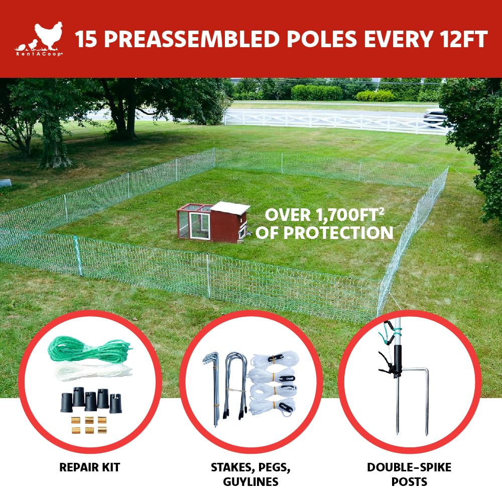 RentACoop energizer sold separately ensures safe, predator-deterring power for poultry.
