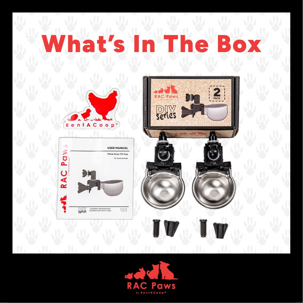 Elbows, washers, and clips of Rac Paws ensure a secure installation.