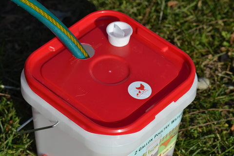 RentACoop top-fill cap enables easy refilling without lifting the whole unit