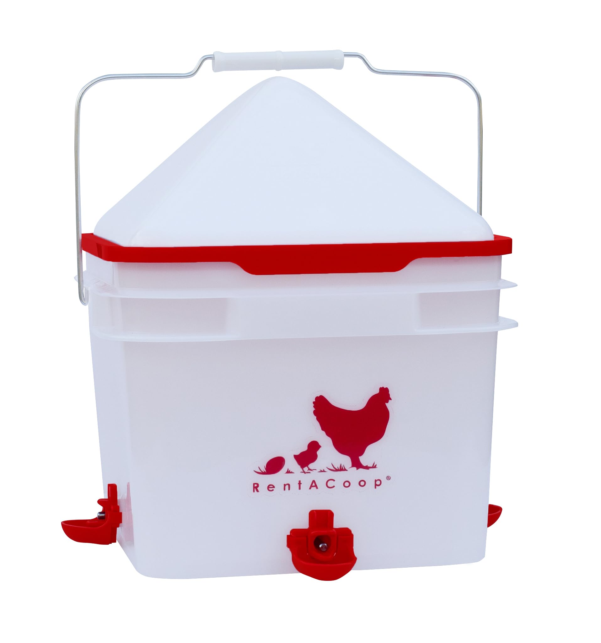 RentACoop top-fill lid with removable cap plug for easy refills