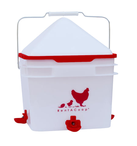 RentACoop top-fill lid with removable cap plug for easy refills