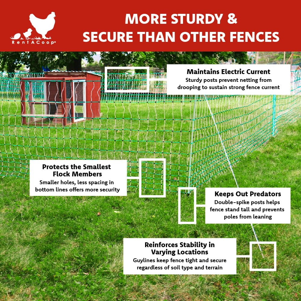 RentACoop triple-braided wire offers durable protection for poultry enclosures.