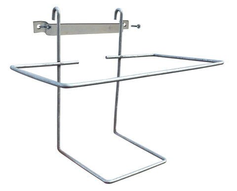 RentACoop wire bracket for 64oz drinker, securely mounts inside or outside for clean water access.