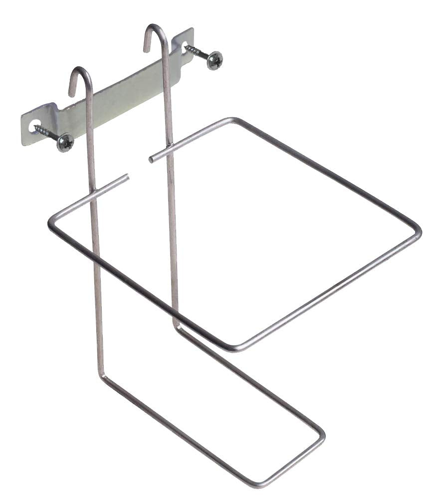 RentACoop wire bracket mounting the 1L drinker for elevated watering.