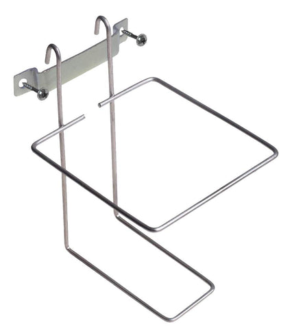 RentACoop wire bracket mounting the 1L drinker for elevated watering.