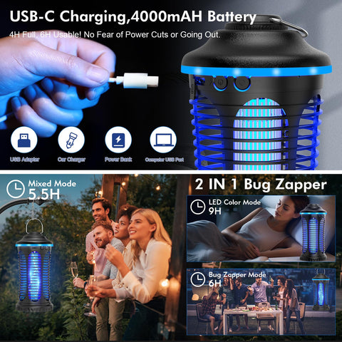 REOGLE two-in-one zapper and light mode for flexible use