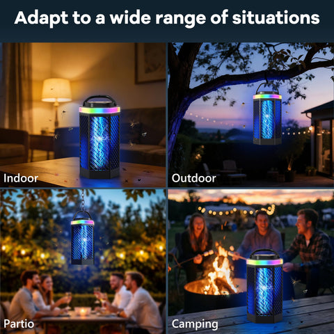 REOGLE Bug Zapper safe grid design protects kids and pets.