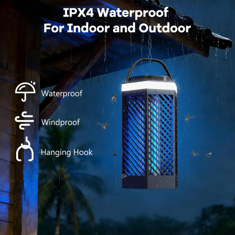 REOGLE Bug Zapper smart light sensor enables automatic on/off.