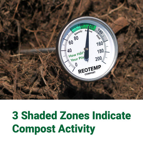 REOTEMP stainless steel stem enables durable, fog-free temperature readings.
