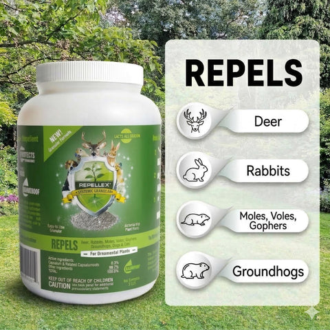 Repellex rain and sun resistant formula lasts longer outdoors.