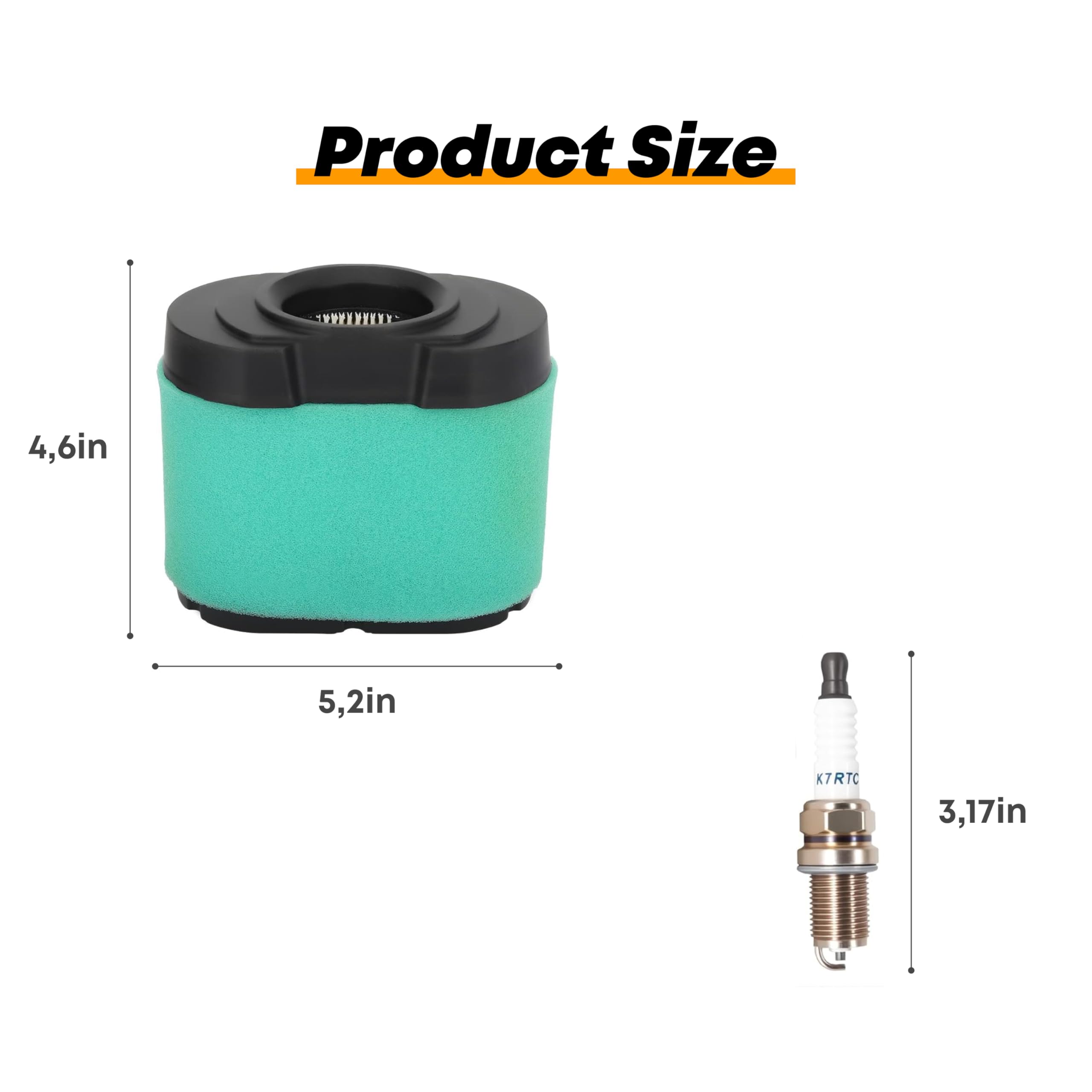 Replacement kit packaged contents shows included elements for quick, on-site tune ups