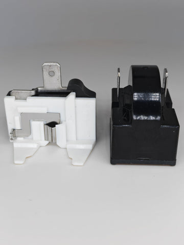Low-profile starter relay designed for compact refrigerators