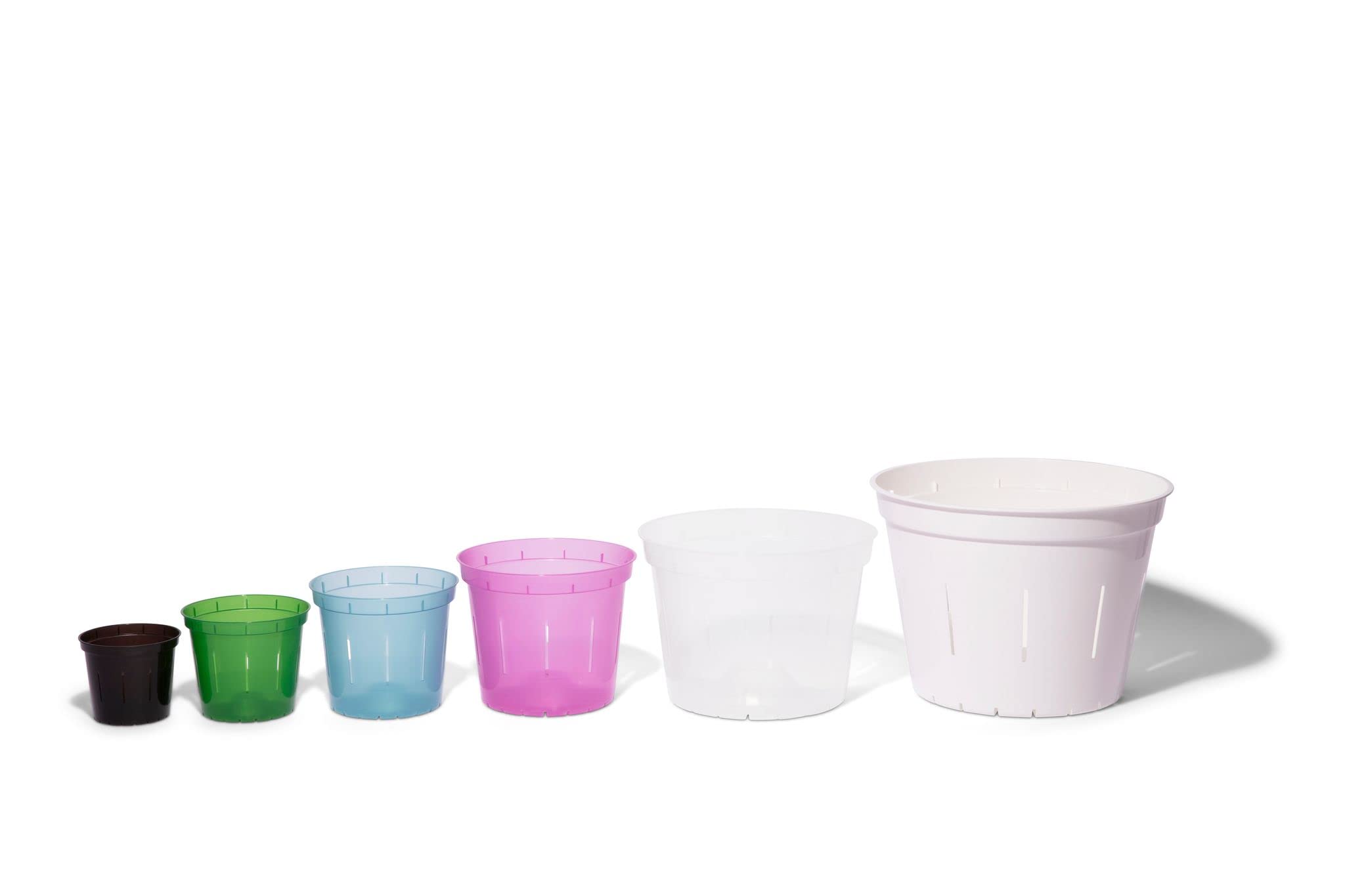 rePotme 6-inch slot clear pot supports larger orchids with airflow