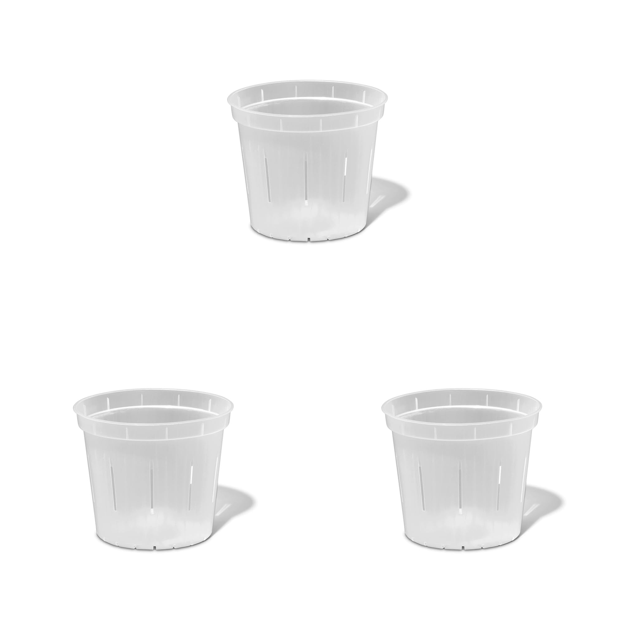 Repotme three-pack slotted orchid pots for versatile indoor and outdoor use