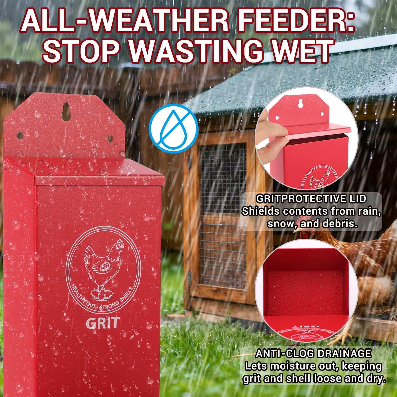 Reptilux auto-feed port enabling smooth gravity feeding