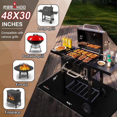 RERAMDO multipurpose mat adapts to charcoal, electric, and gas grills.