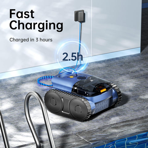 Reriou 150-minute runtime powers extended cleaning without frequent recharges.