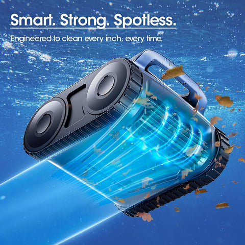 Reriou dual 180W motors deliver strong suction for debris and leaves.