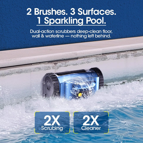 Reriou IP68-rated reliability protects internals during long cleaning sessions.